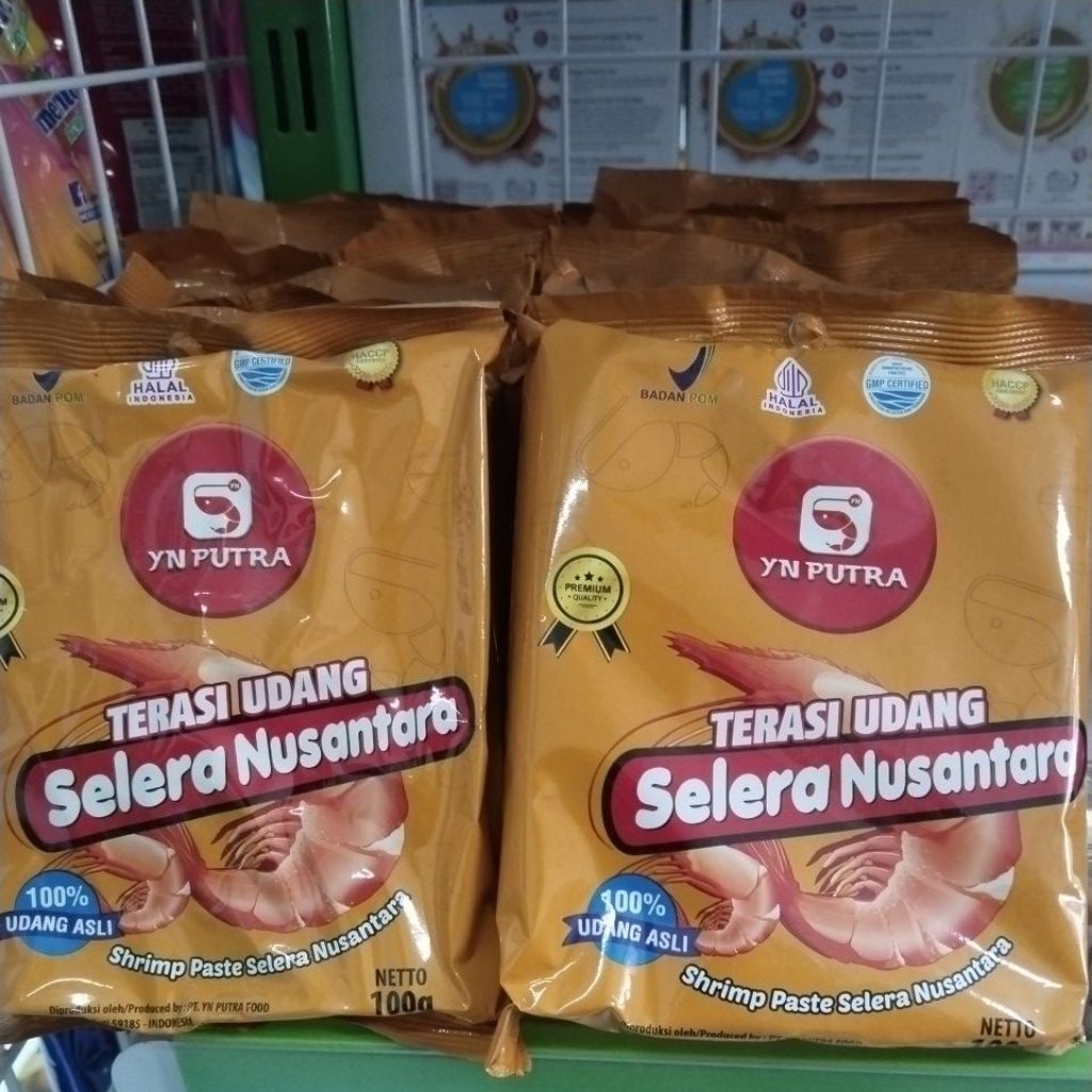 

{100% Udang Asli} Terasi Udang Selera Nusantara YN PUTRA 100gr[isi 20 bungkus @5gr]