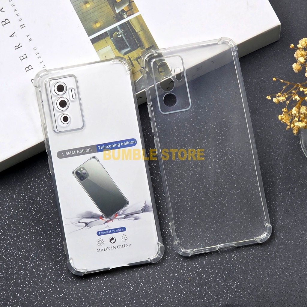 Bumble - Softcase Anticrack tebal Case Bening Vivo V23 5G Vivo V23E Vivo V25 5G Vivo V27 Vivo V27E V