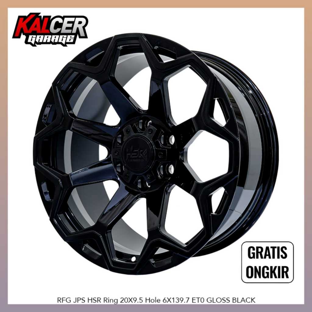 Velg Hsr forged Ring20 Pcd 6x19,7 Untuk Mobil fortuner, Pajero, Ford ranger HSR RFG JPS R20