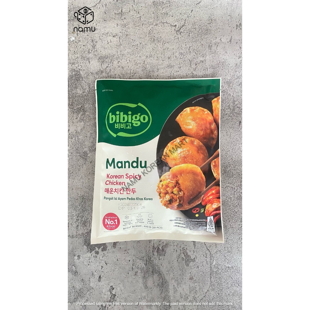 

Bibigo Mandu Korean Spicy Chicken 400gr / Pangsit Isi Ayam Pedas / Chicken Mandu / Spicy Chicken Mandu
