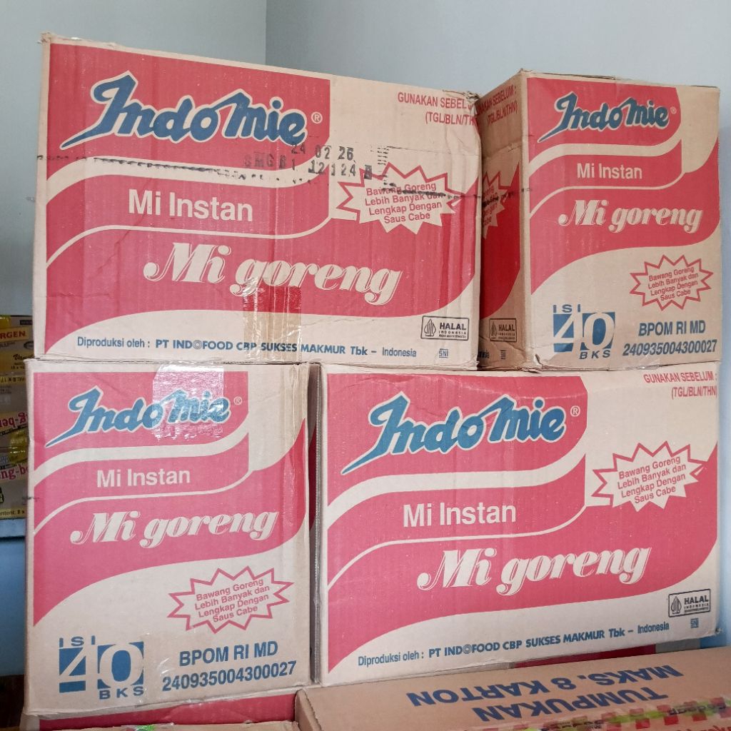 

Indomie mie goreng 1 Dus isi 40 bks