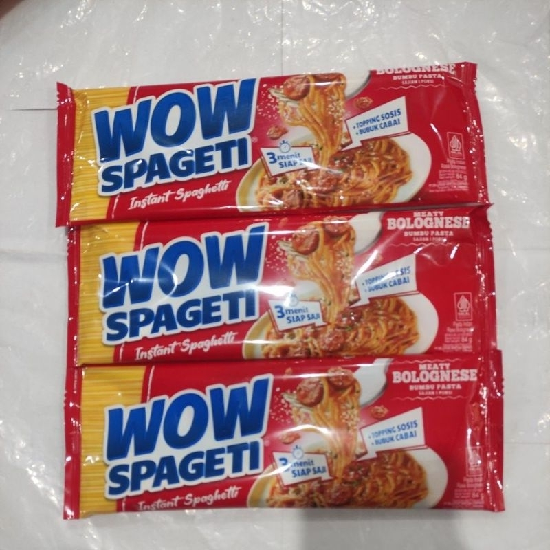 

Wow Spageti Instan Spageti Meaty Bolognase