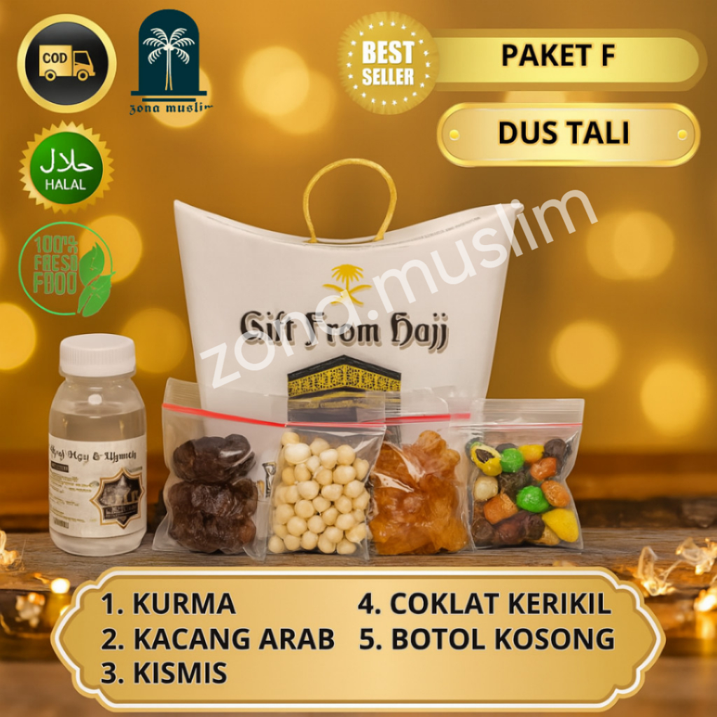 

Paket F oleh-oleh haji dan umroh TANPA AIR ZAM-ZAM