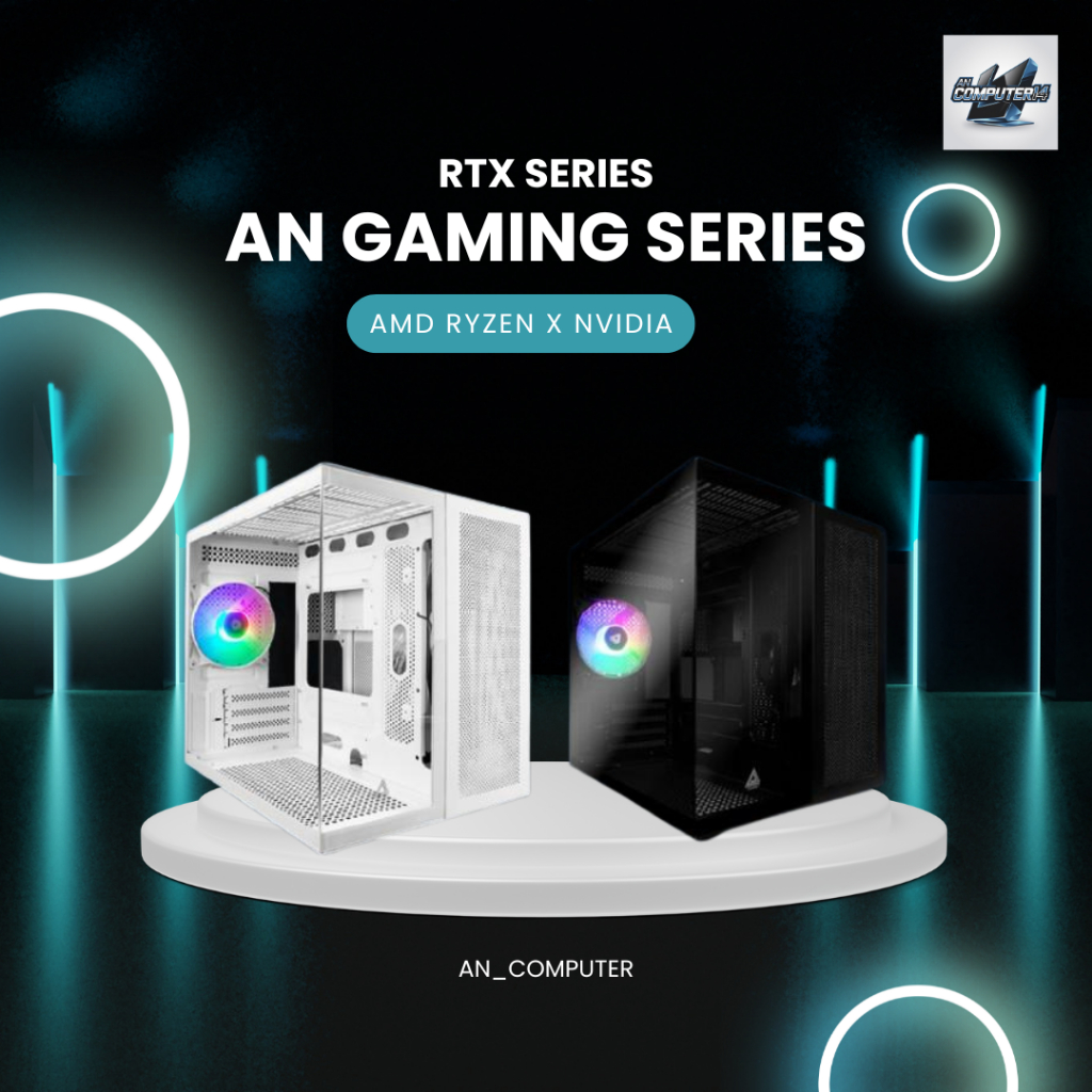AN Gaming Series PC | Ryzen 5 5500 | RTX 4060 | 16GB | Rakitan Gaming PC