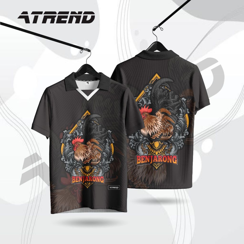 ATREND AT165 JERSEY AYAM JAGO FULL PRINTING KAOS ADU AYAM BANGKOK/JERSEY AYAM KATE CEBO/TERMURAH COD