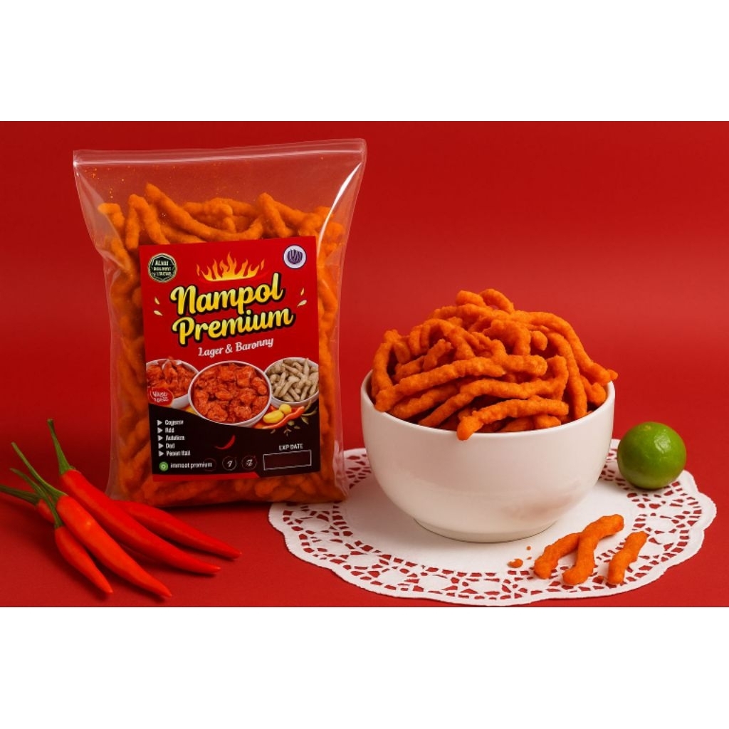 

KERIPIK USUS GORENG AYAM CRISPY PEDAS/ Usus goreng nampol premium isi 500 gr