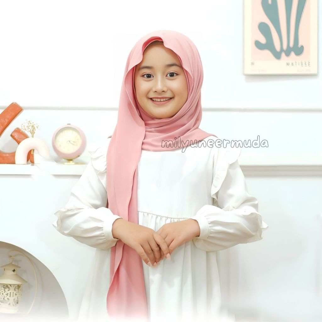 PASHMINA INNER ANAK USIA 3-8 TAHUN | JILBAB TK/SD | HIJAB ANAK LUCU
