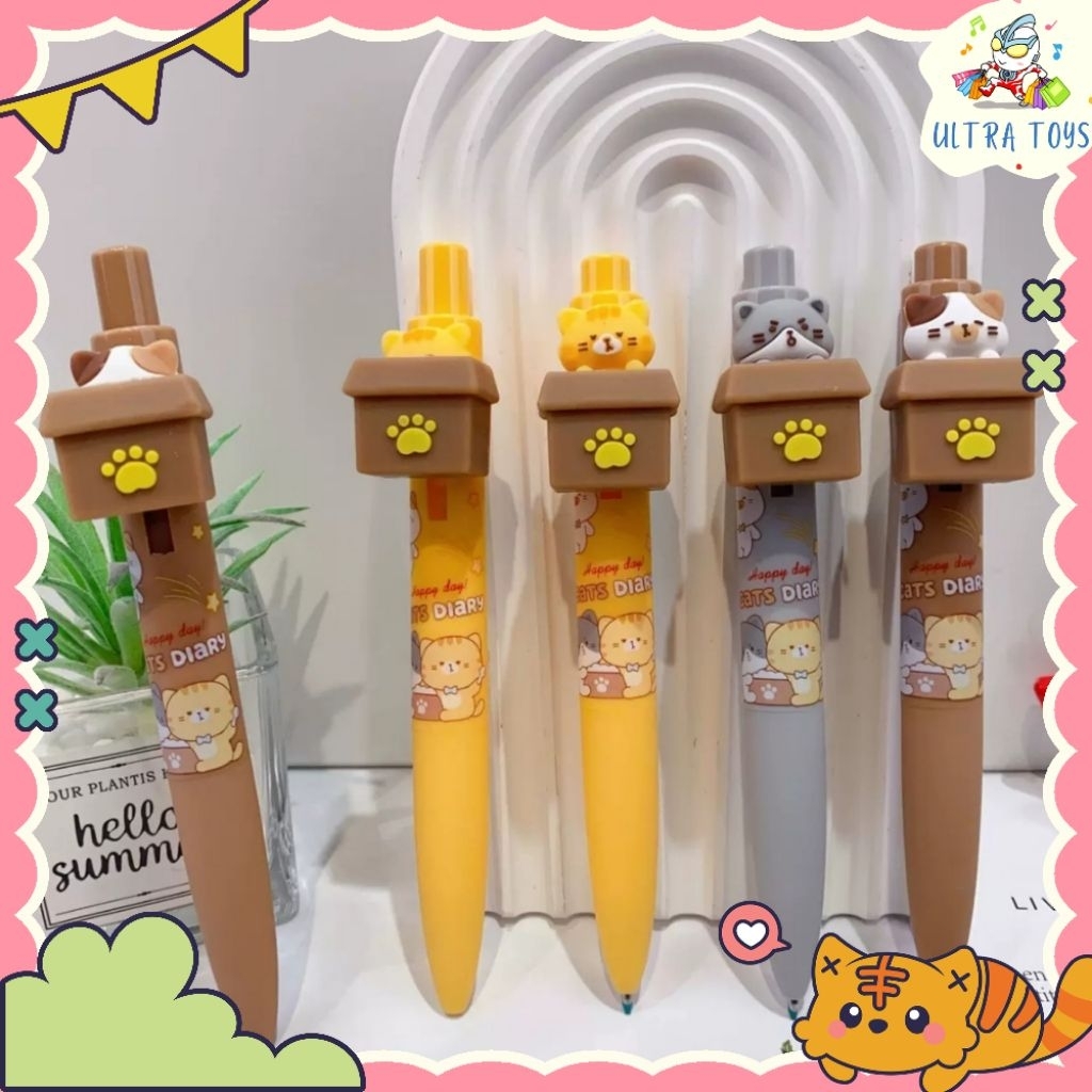 

[ULTRATOYS] PULPEN PENA KUKI CATS DIARY