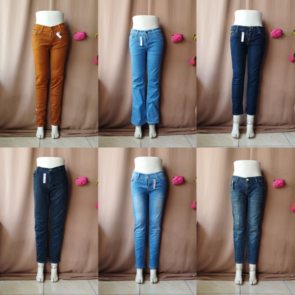 CELANA JEANS CEWEK PART 2 / JEGGINGS / WIDE JEANS / DENIM JEANS