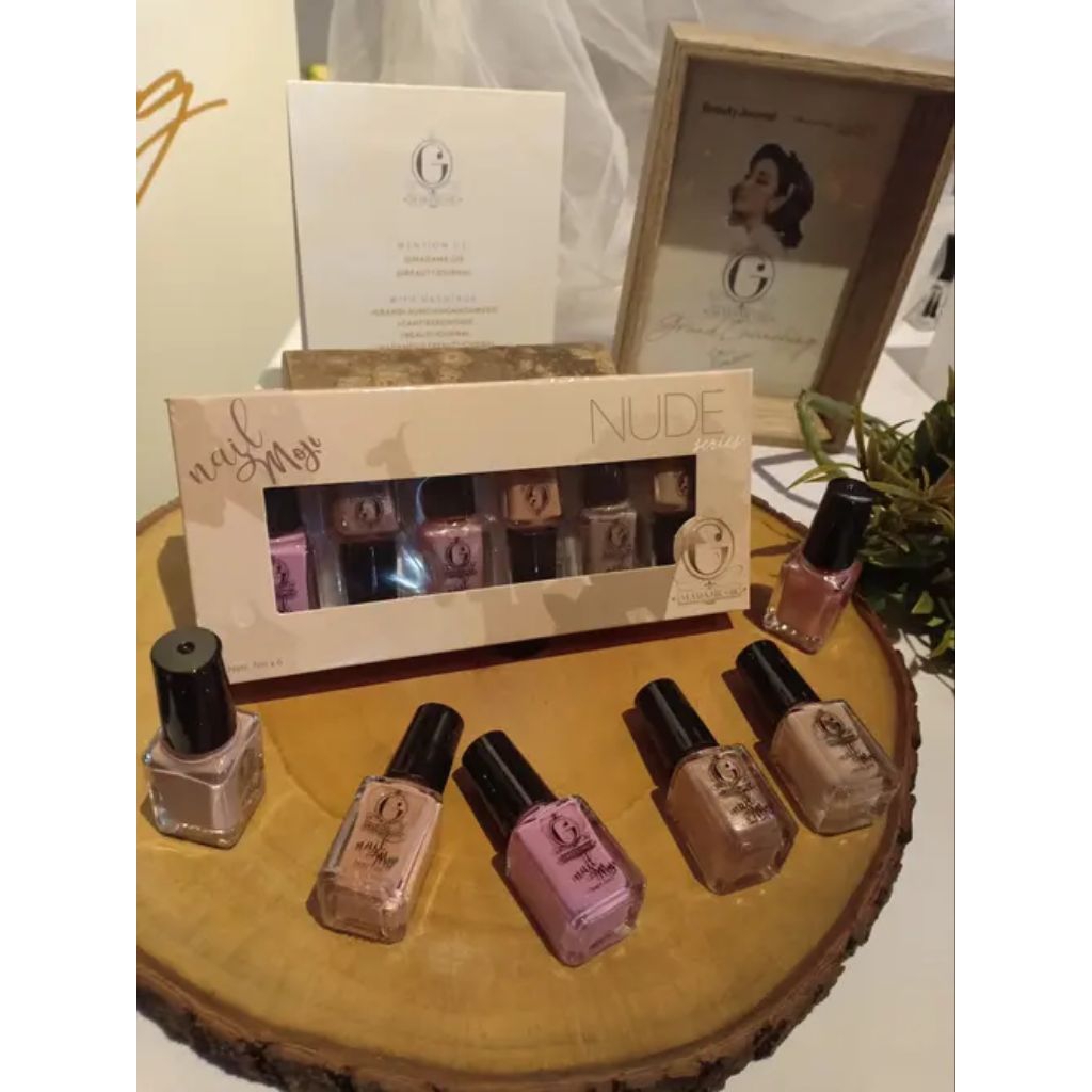 Cat Kuku Basic Earth (eceran) Elegance Fantasy Glamour | Kutek Macaroon Madame Gie Nail Moji Nude | 