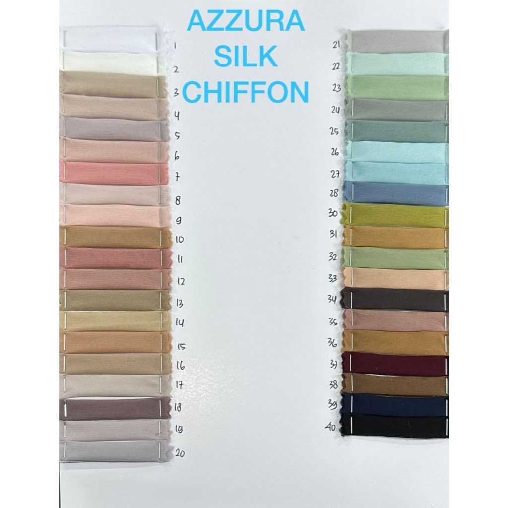 Kakania Textile 1 Roll Kain AZZURA SILK CHIFON