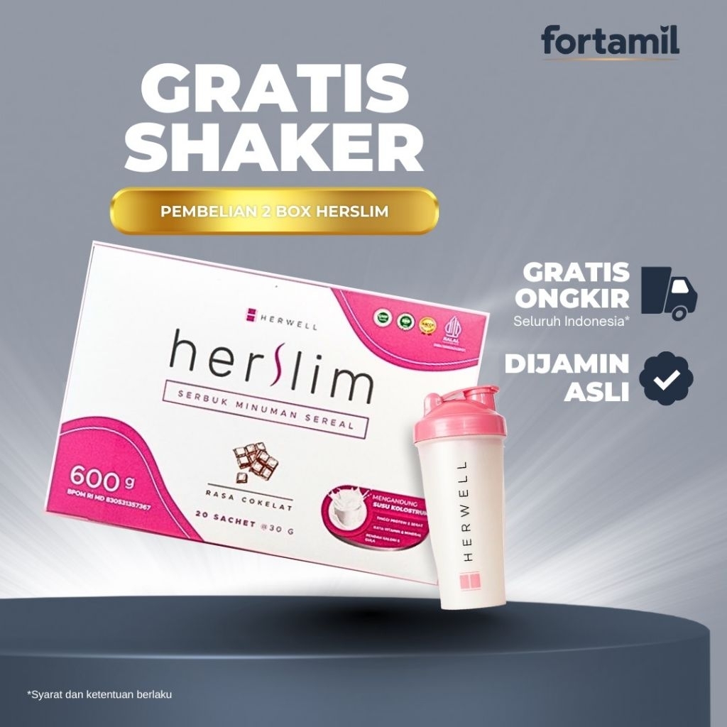 Herslim Herwell Susu Diet Pelangsing Kolostrum Immune Tubuh
