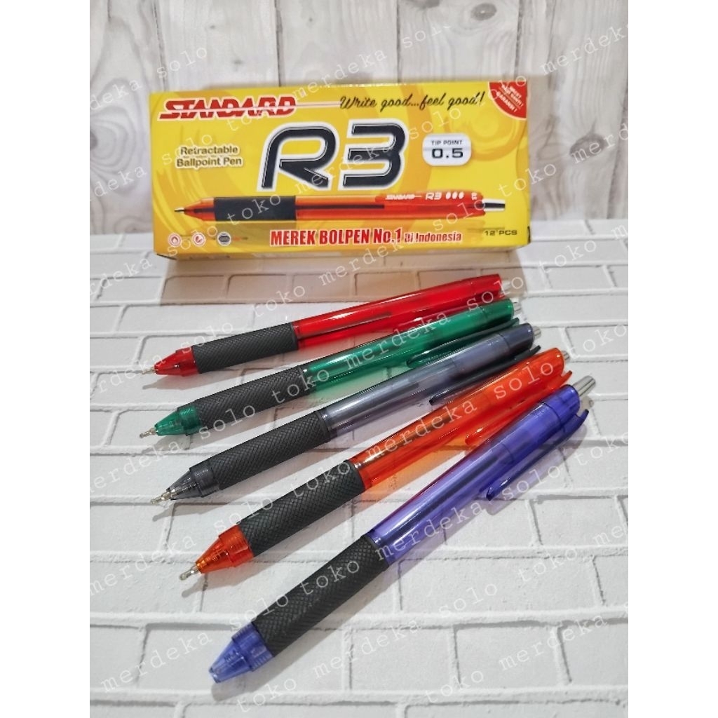 

Bolpoint Standard R3 (tinta hitam)