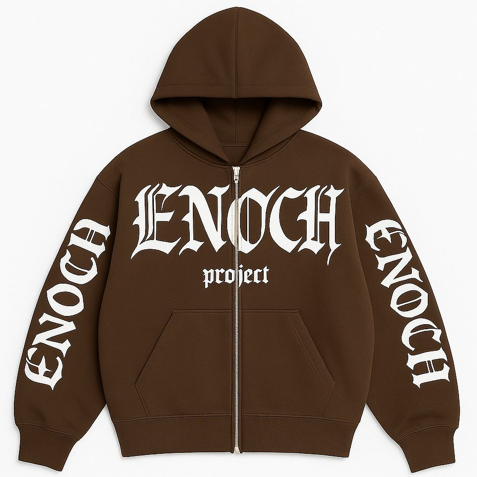 ENOCH | HOODIE ZIPPER BOXY |  GOTHIC