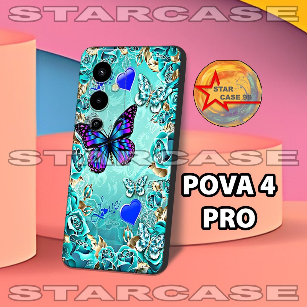 Softcase karet tecno pova 4 pro/S11/Motif cewek/casing tecno pova 4 pro/case hp tecno pova 4 pro