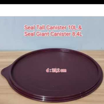 tutup toples besar 8,4L PROMO seal giant canister ORI tutup tall canister Tupperware