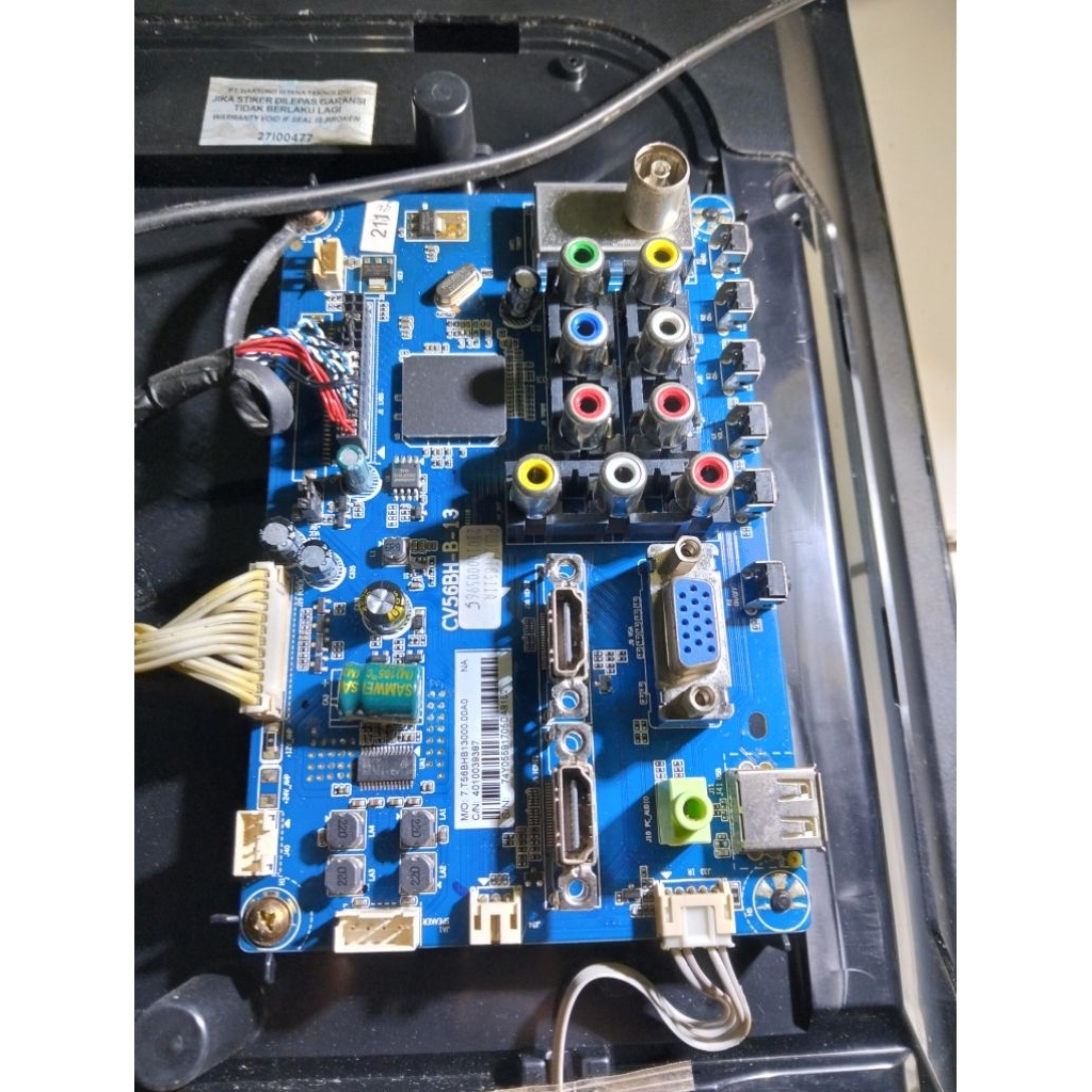 mesin tv led Polytron 24 inch