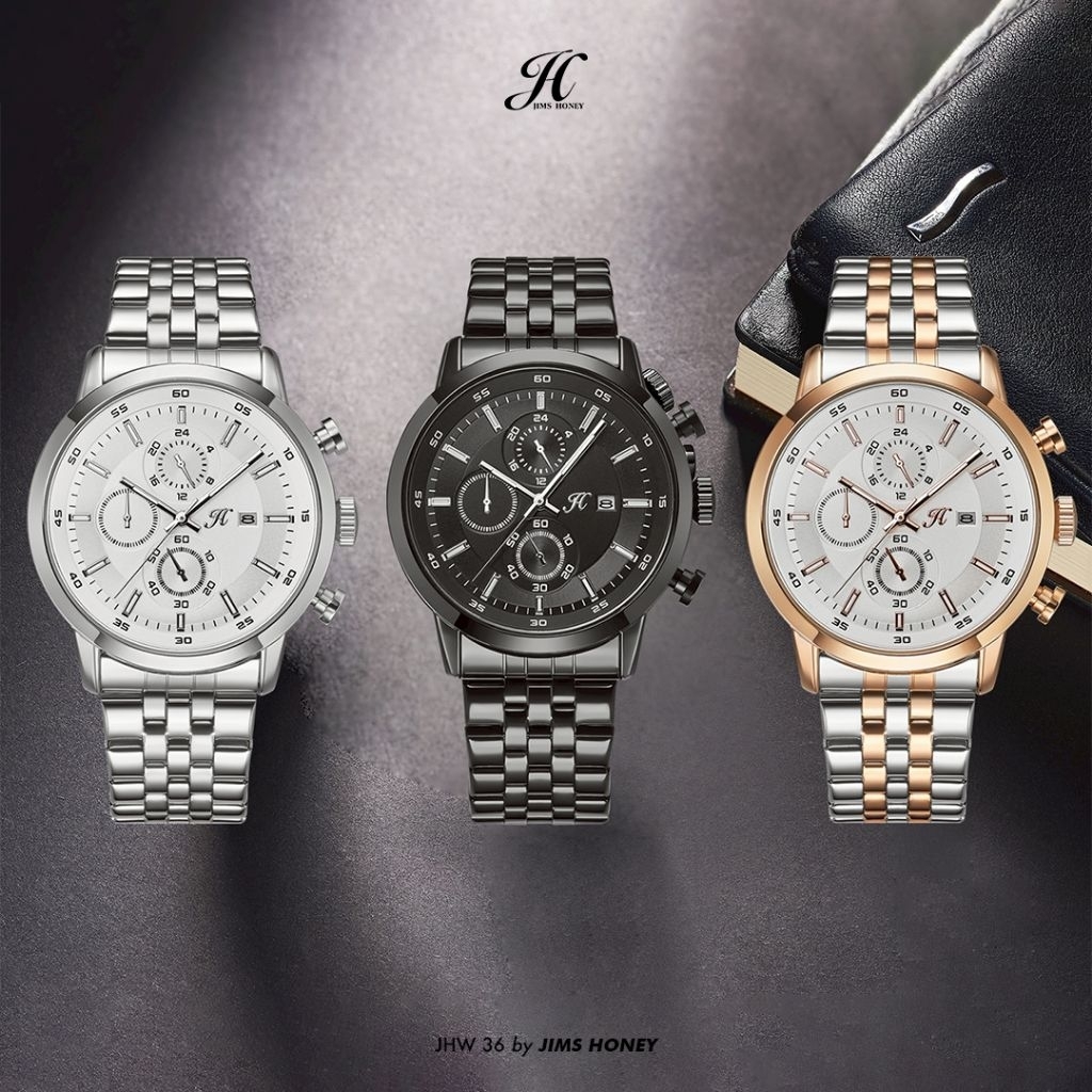 JHW 36 BY JIMS HONEY/FREE BOX/JAM TANGAN PRIA/ORI/TAHAN AIR
