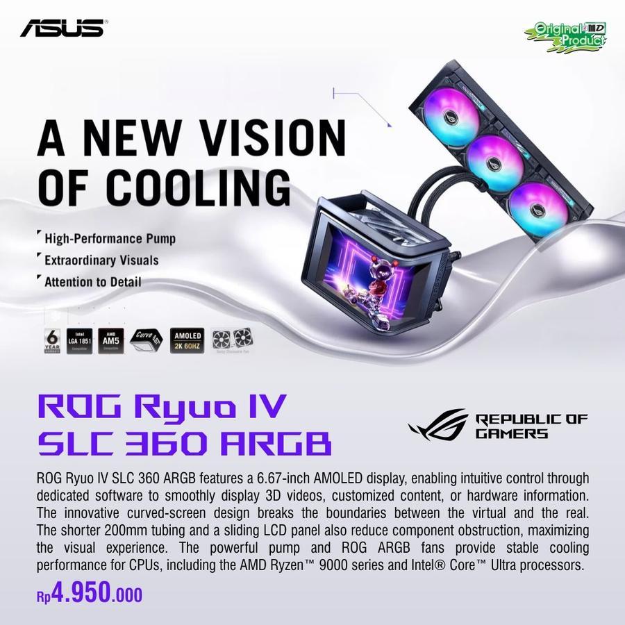 ASUS ROG Ryuo IV SLC 360 ARGB | AIO Liquid Cooler
