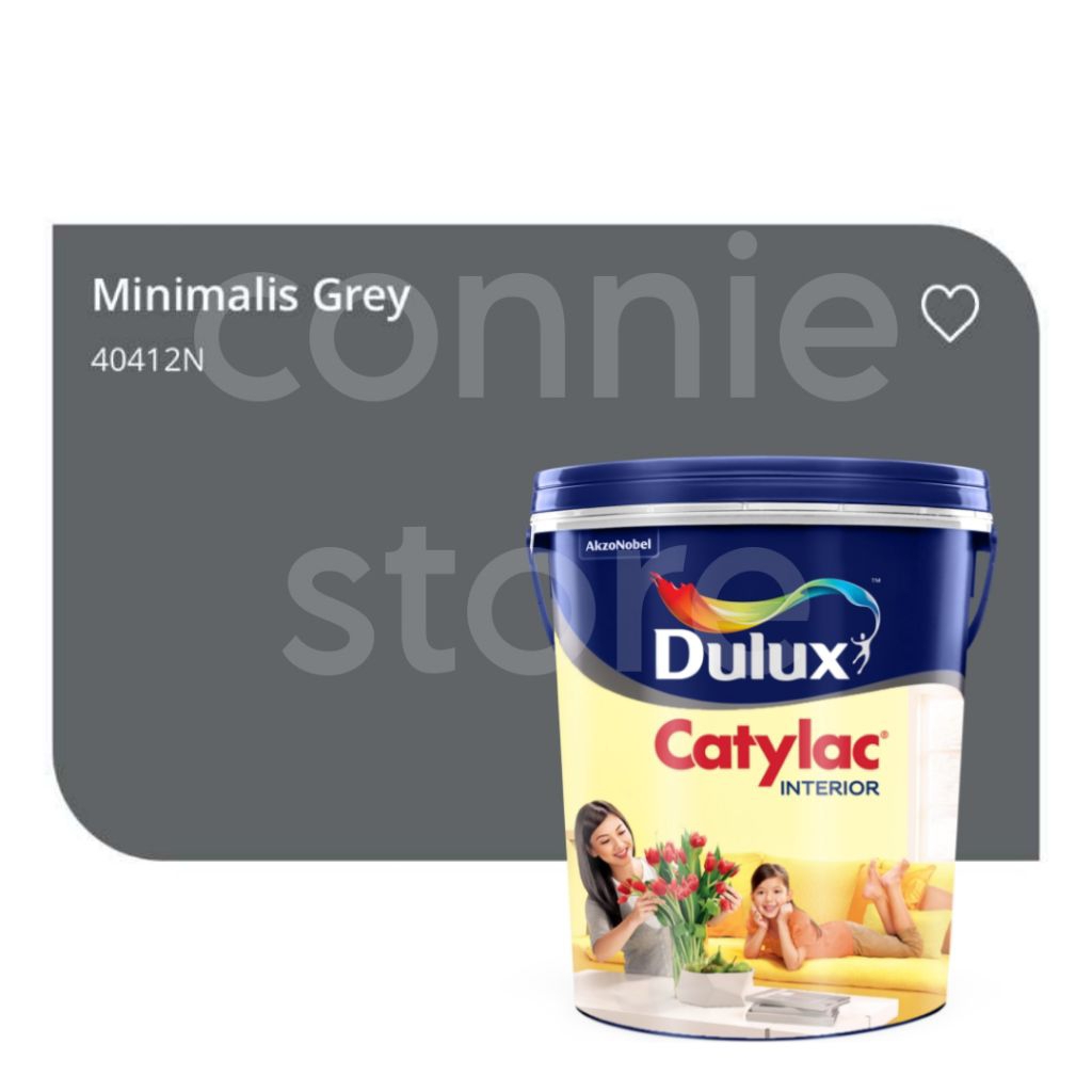 Catylac Interior Dulux 5kg MINIMALIS GREY 40412N cat tembok dinding rumah kios cat dinding interior
