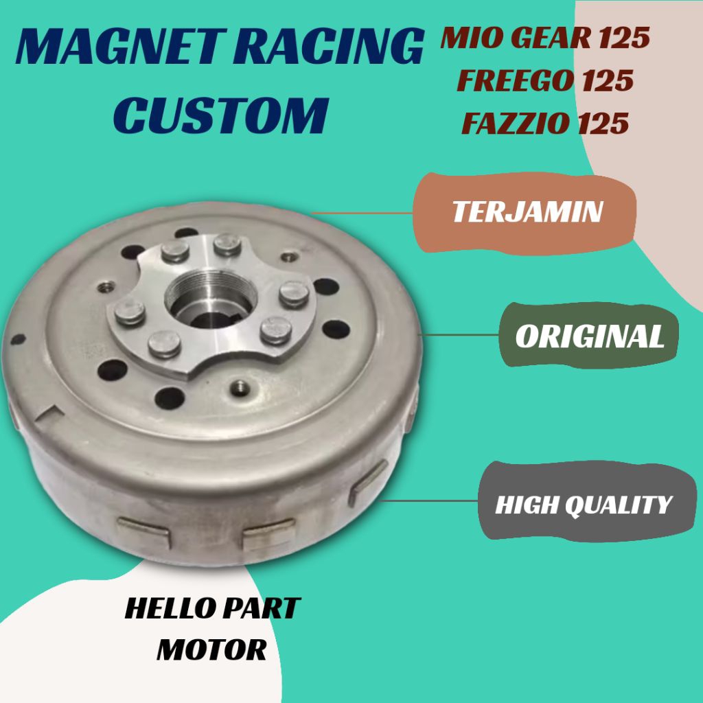 MAHNIT MAHNET ROTOR MAGNET MIO GEAR 125 FREEGO 125 FAZZIO 125 YAMAHA MATIC RACING CUSTOM