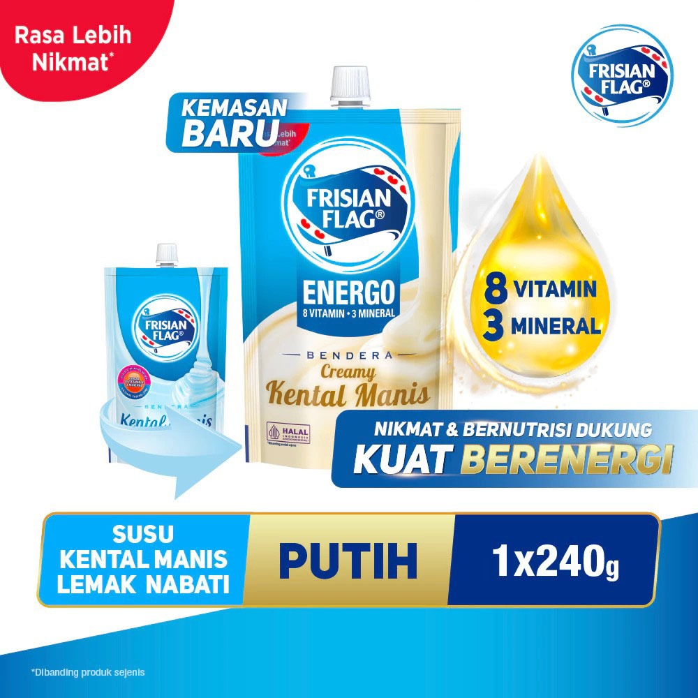 

FRISIAN FLAG CREAMY KENTAL MANIS POUCH 240GR
