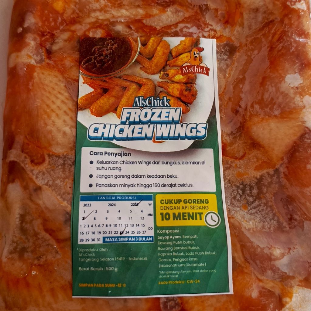 

Chicken wings Frozen