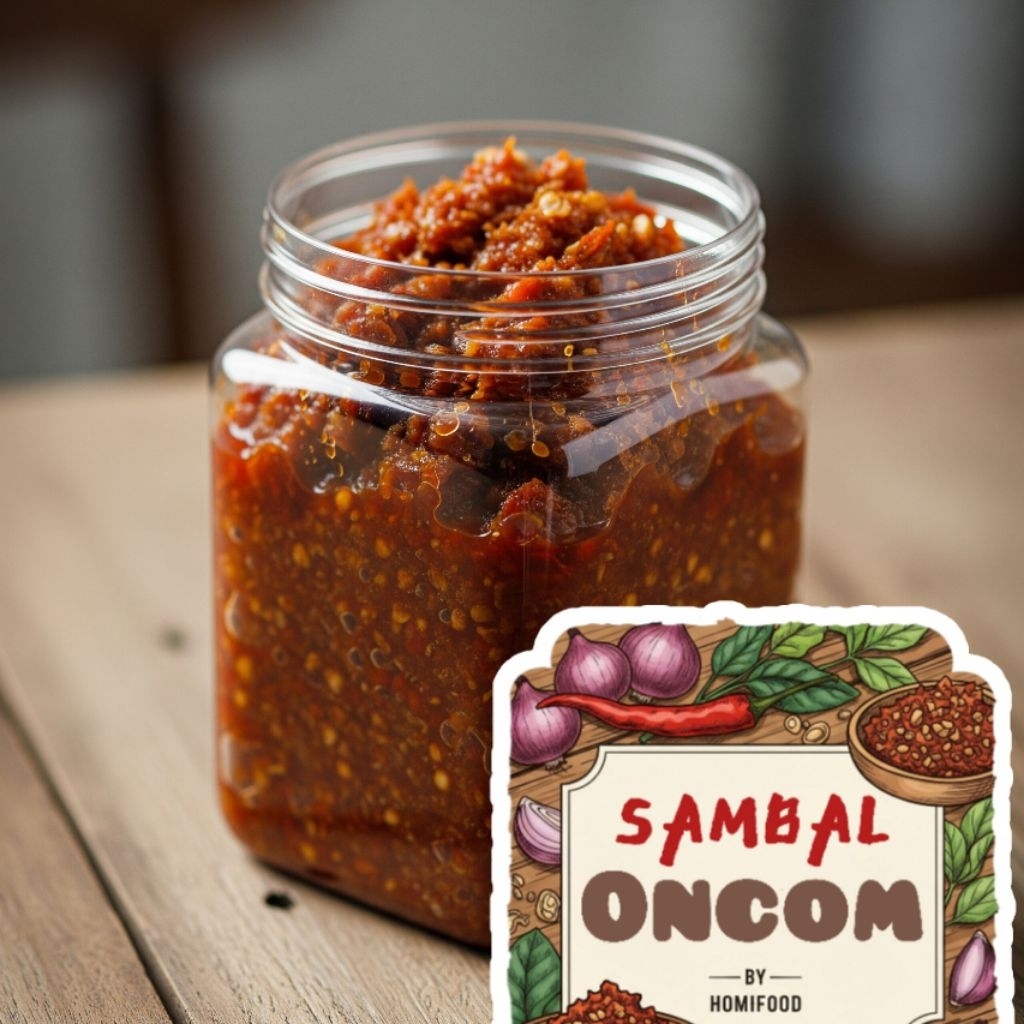 

Sambal Oncom Pedas Gurih by homifood menyajikan semua masakan rumahan dengan segala kehangatan keluarga dalam kemasan praktis toples 200ml
