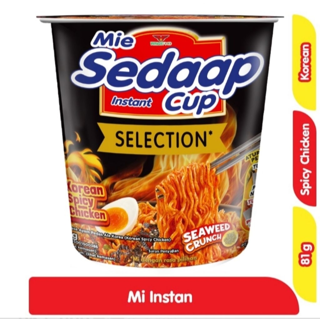 

Sedaap Mie Instan Goreng Selection Cup Korean Spicy Chicken 81 g