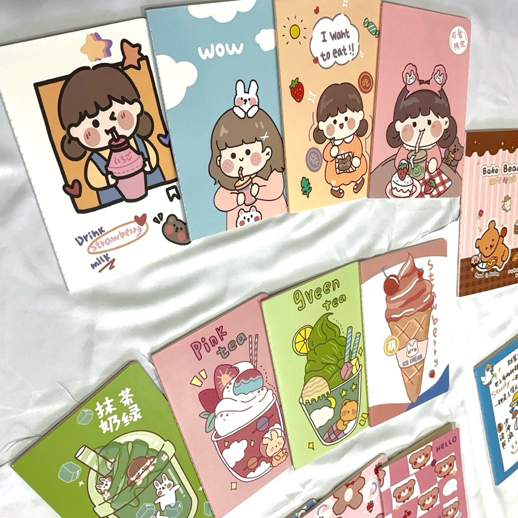 

Buku Tulis, Buku Catatan, Notebook A5 / Stationary Alat Tulis Sekolah Motif Kartun Lucu / Perlengkapan Alat Tulis Sekolah Anak-Anak Model Karakter Lucu dan Imut