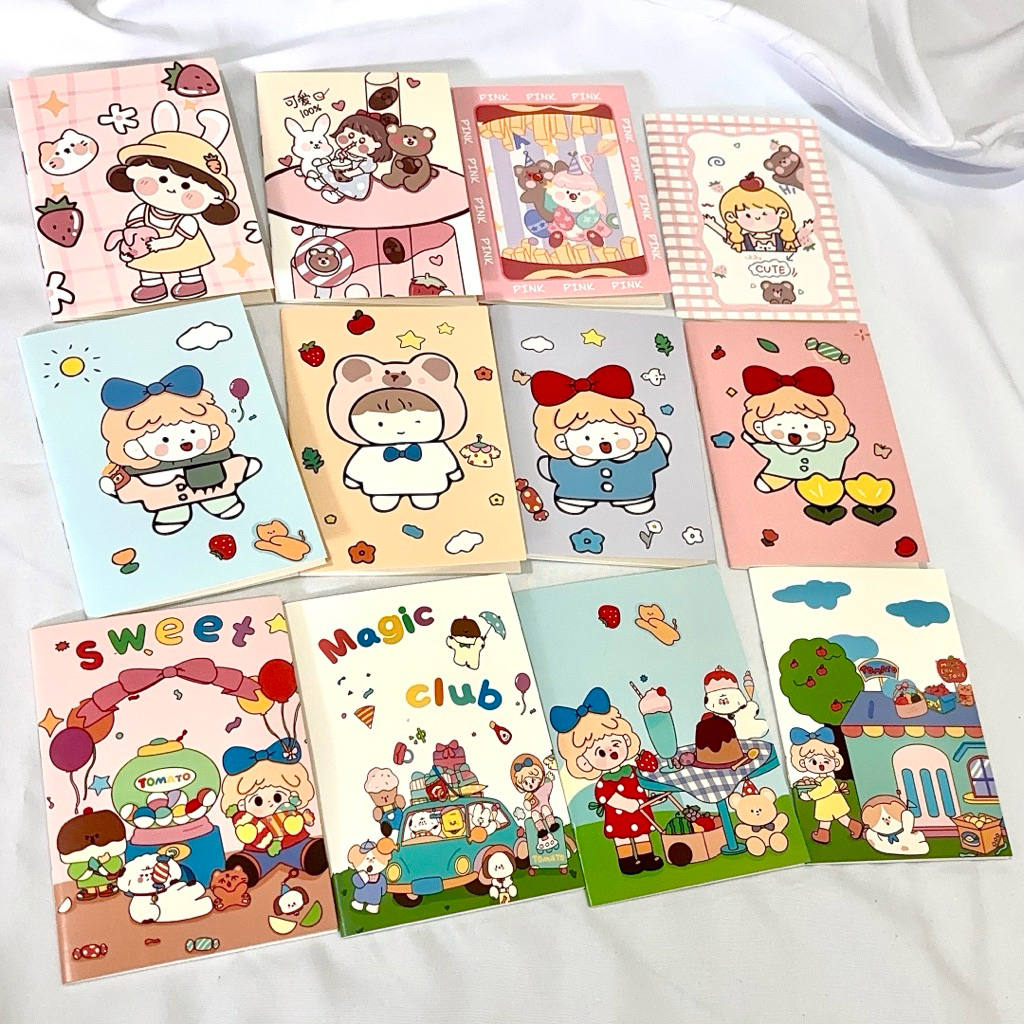

Buku Catatan Notebook A7, Buku Tulis Kecil Mini / Stationary Perlengkapan Alat Tulis Sekolah Anak-Anak Motif Kartun Karakter Lucu dan Imut