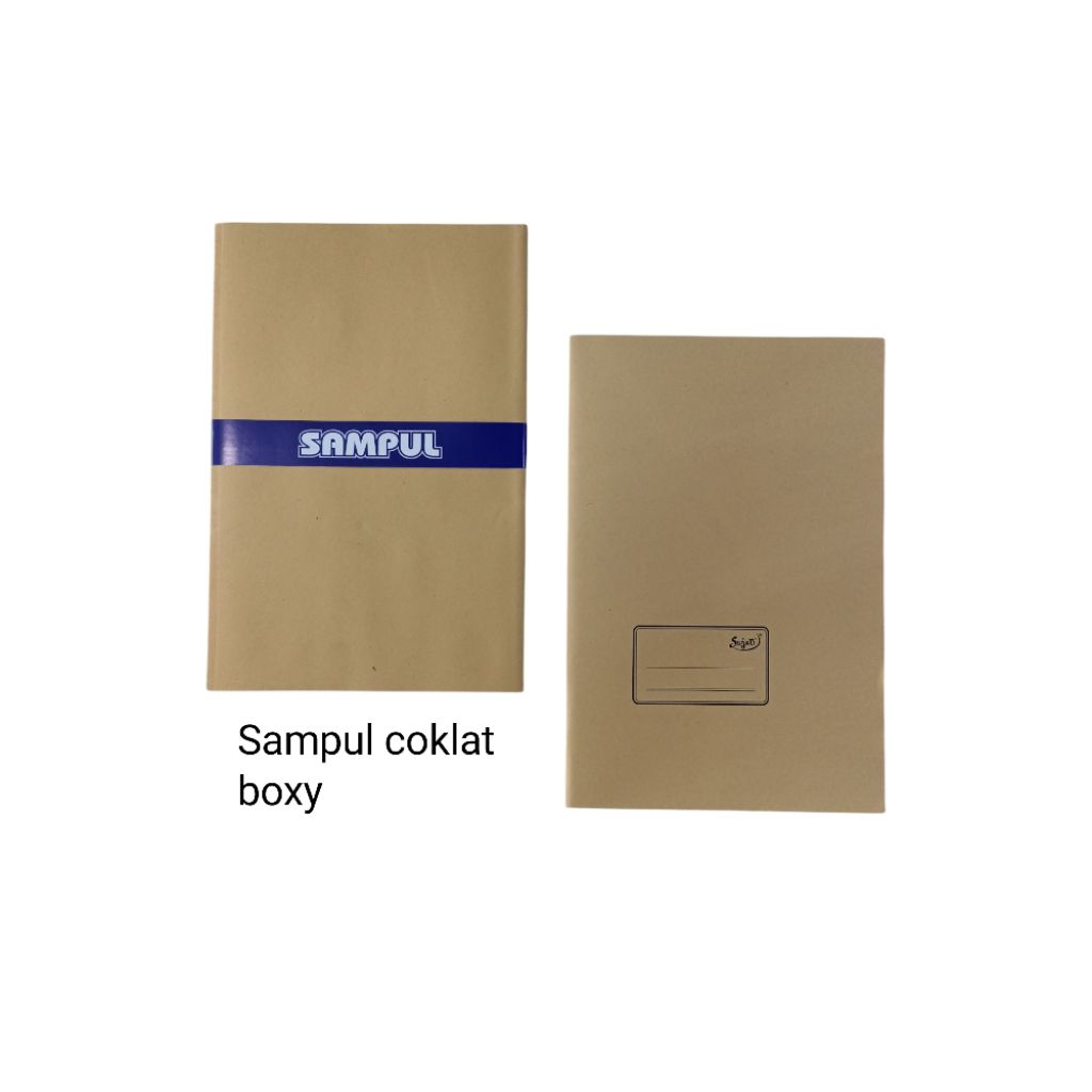 

sampul coklat boxy polos isi 20 lmbr #