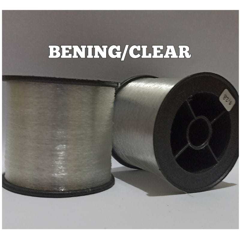 Senar Pancing Kuat Anti Keriting Dan Mudah Tenggelam Bening/Clear