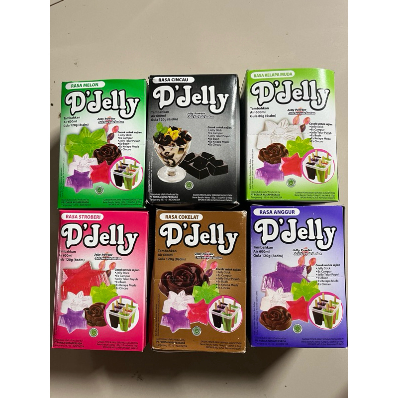 

(ECER) DJELLY kemasan sachet 10gr / 12g (exp lama)