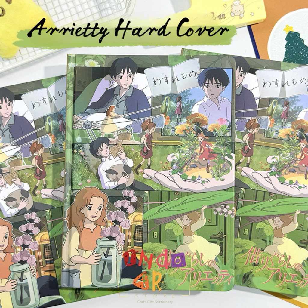 

Note Book Plan Buku Catatan Binder A5 Ghibli Howl’s Moving Castle Kiki’s Delivery Ponyo Lucu Hard Cover Anime