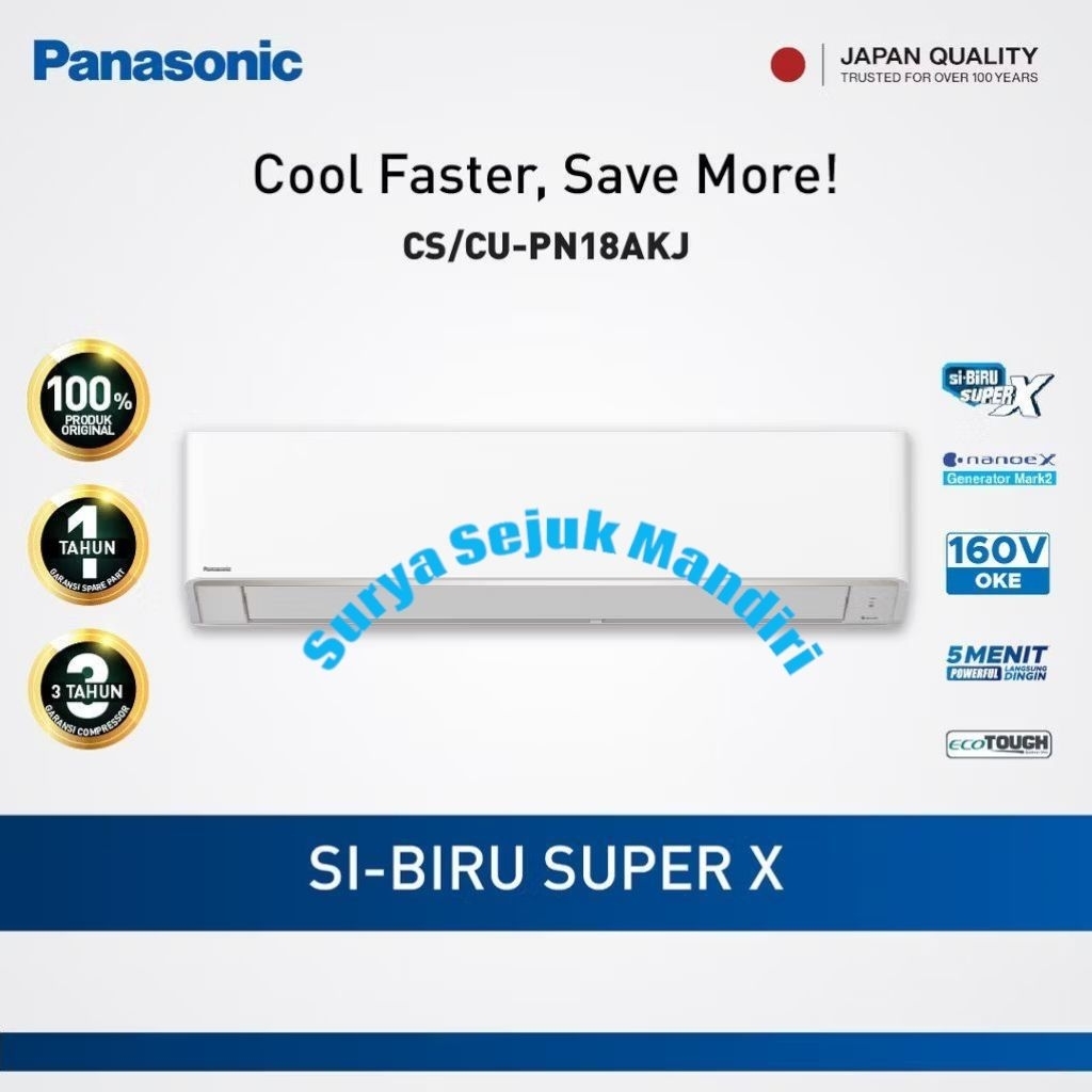 PANASONIC AC STANDART 2 PK R32 PN18AKJ AC PANASONIC 2 PK PN18AKJ