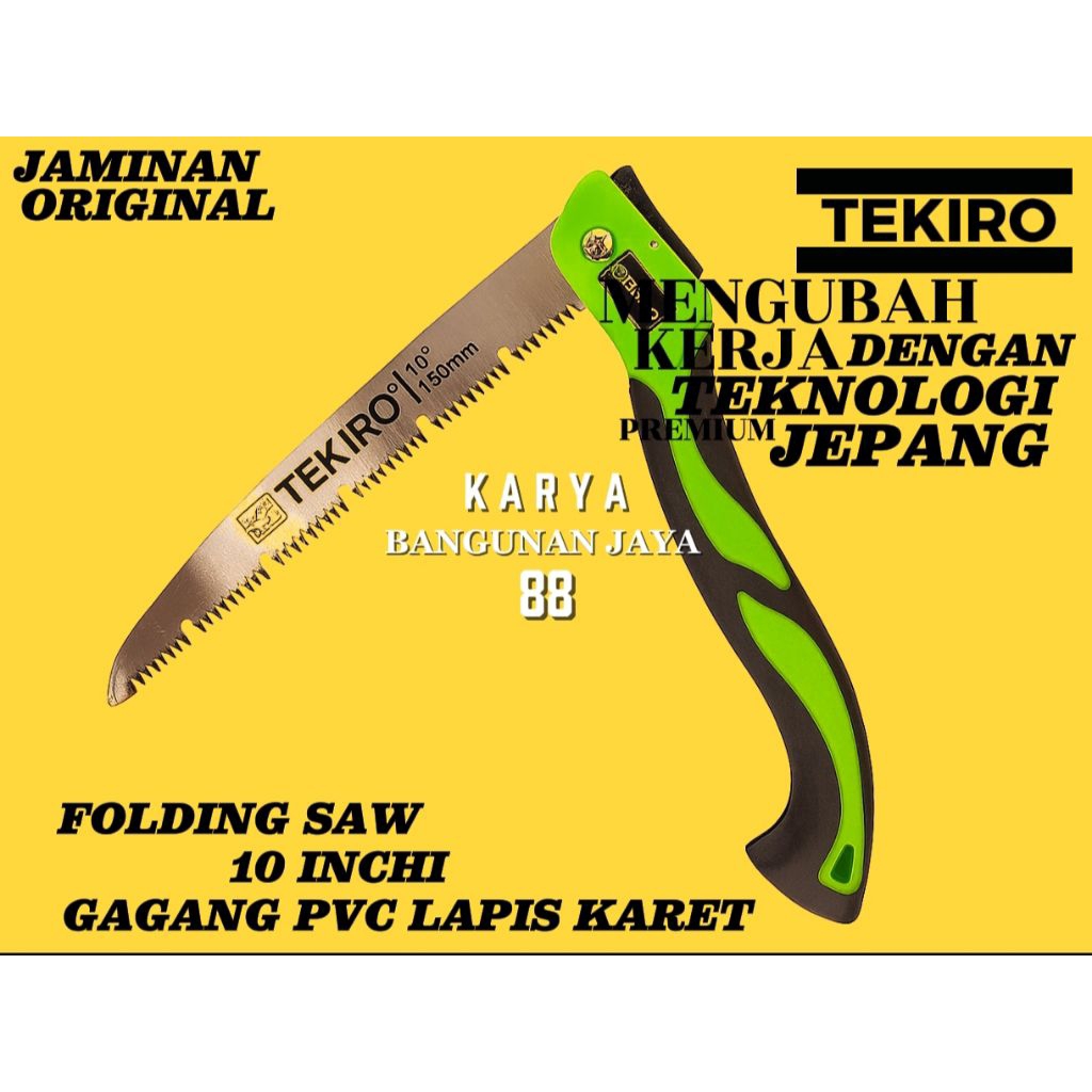 Gergaji Lipat Tekiro - Gergaji Lipat Camel - Gergaji Bambu - Gergaji Bambu Soligen - Folding Saw - G
