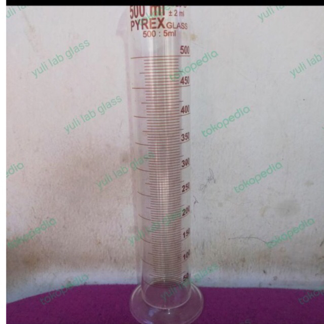 gelas ukur 500ml pyrex warna coklat