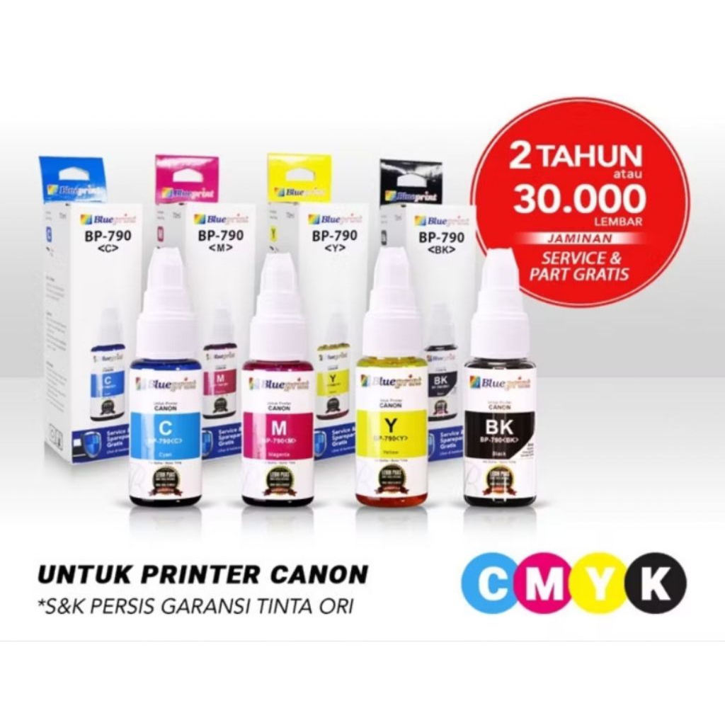Tinta blueprint 790 blueprint untuk printer g1000 g1010 g2000 g2010 g3010 g3010