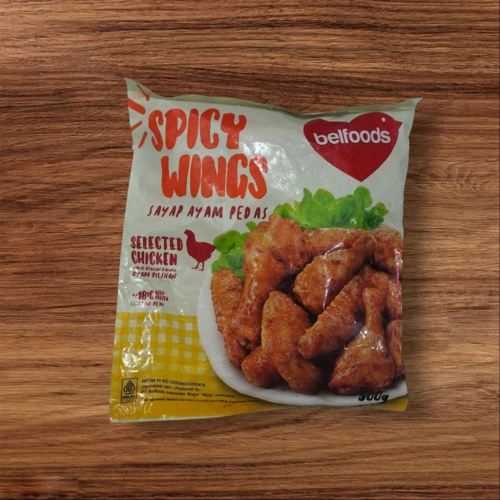 

BELFOODS Spicy Wings 500Gr| Sayap Ayam Pedas | Nugget Ayam