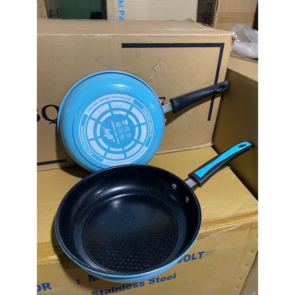 wajan teflon gsf 22cm frypan teflon gsf  ukuran 22 wajan teflon anti lengket