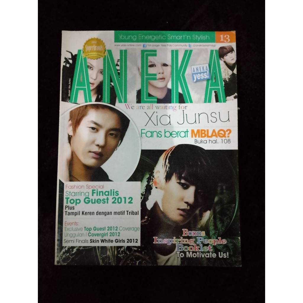 [PRELOVED] MAJALAH ANEKA XIA JUNSU DBSK TVXQ (TAHUN 2012)
