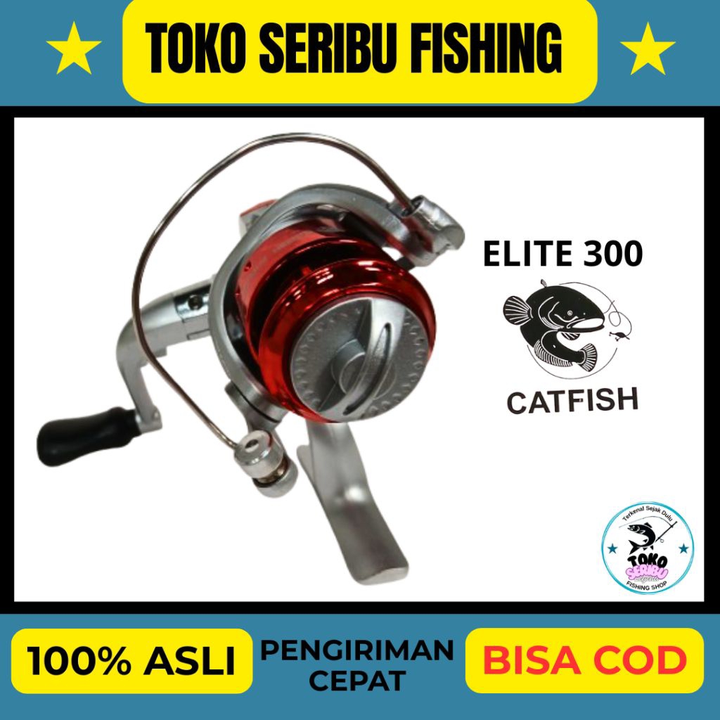 Reel Pancing Mini ELITE 300 | Spinning Reel Portable Kuat & Ringan | Cocok Mancing Harian & Travelli
