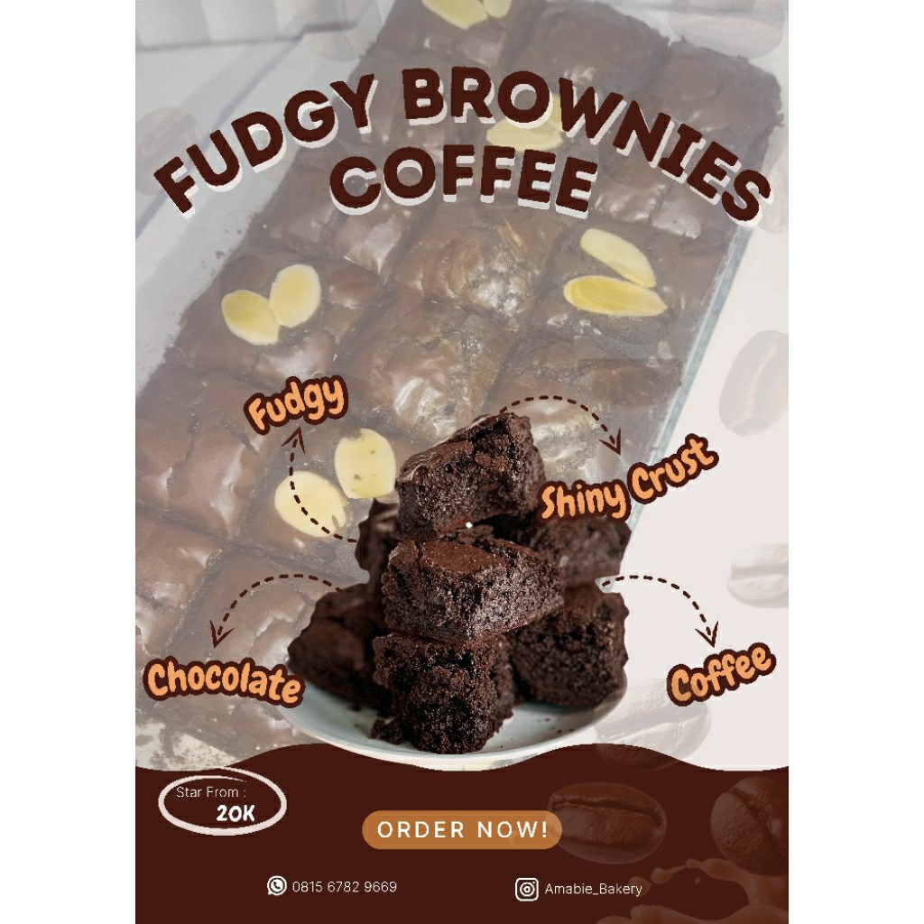 

Fudgy Brownies Coffee 20x10cm