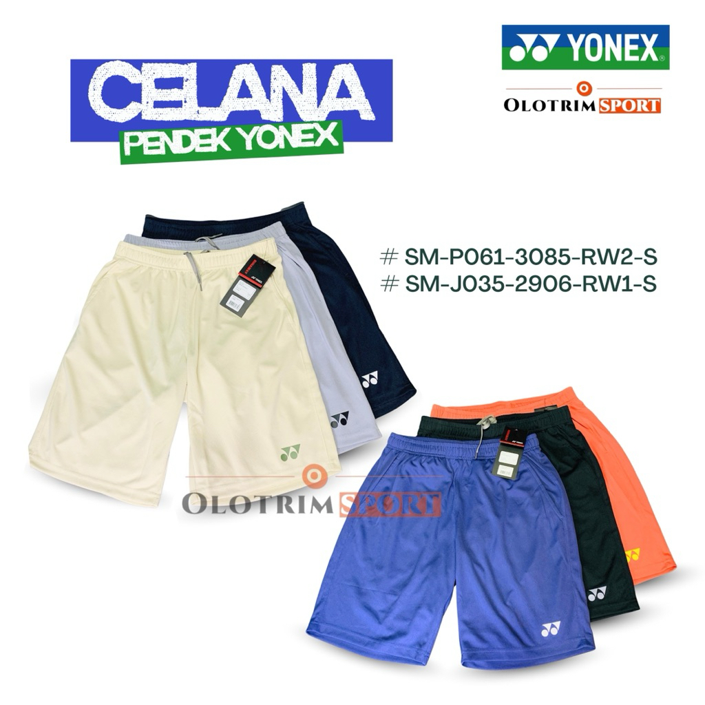 Celana Badminton YONEX SHORT SM-J035-2906-RM-S SM-P061-3085-RM-S Original