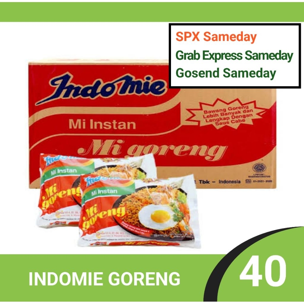 

Techaddict Store Indomie Mie Goreng 1 Dus Isi 40 Pcs