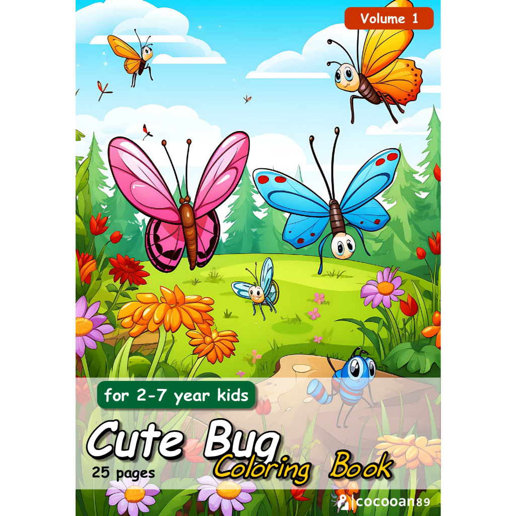 

A5 - Lembar Mewarnai Anak - 20+ Lembar - Kupu Kupu