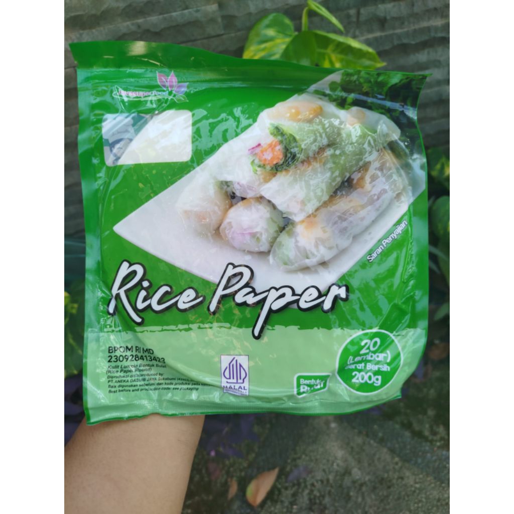 

Java Superfood Rice Paper Bulat (isi 20pcs) Kemasan 200gram