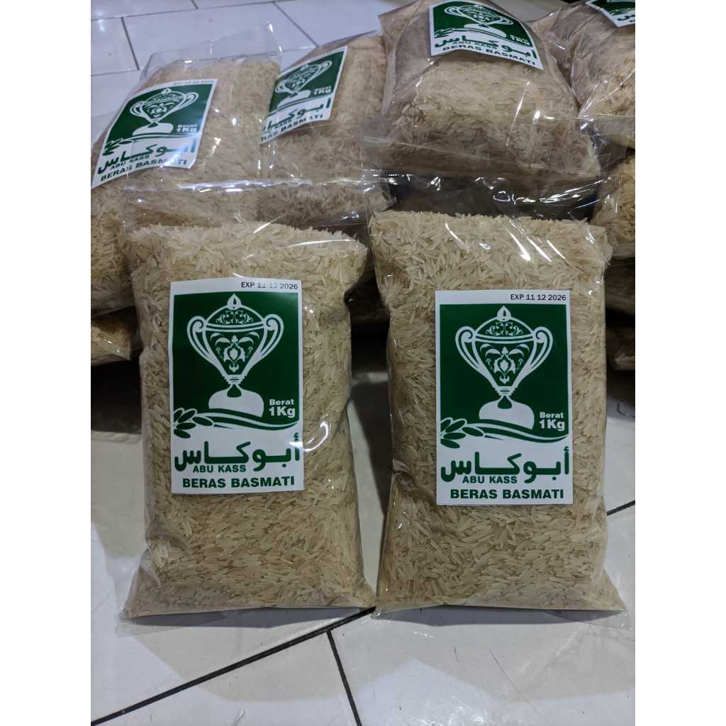 

BERAS BASMATI abu kas 1KG ORIGINAL 100% LEZAT RASAYA