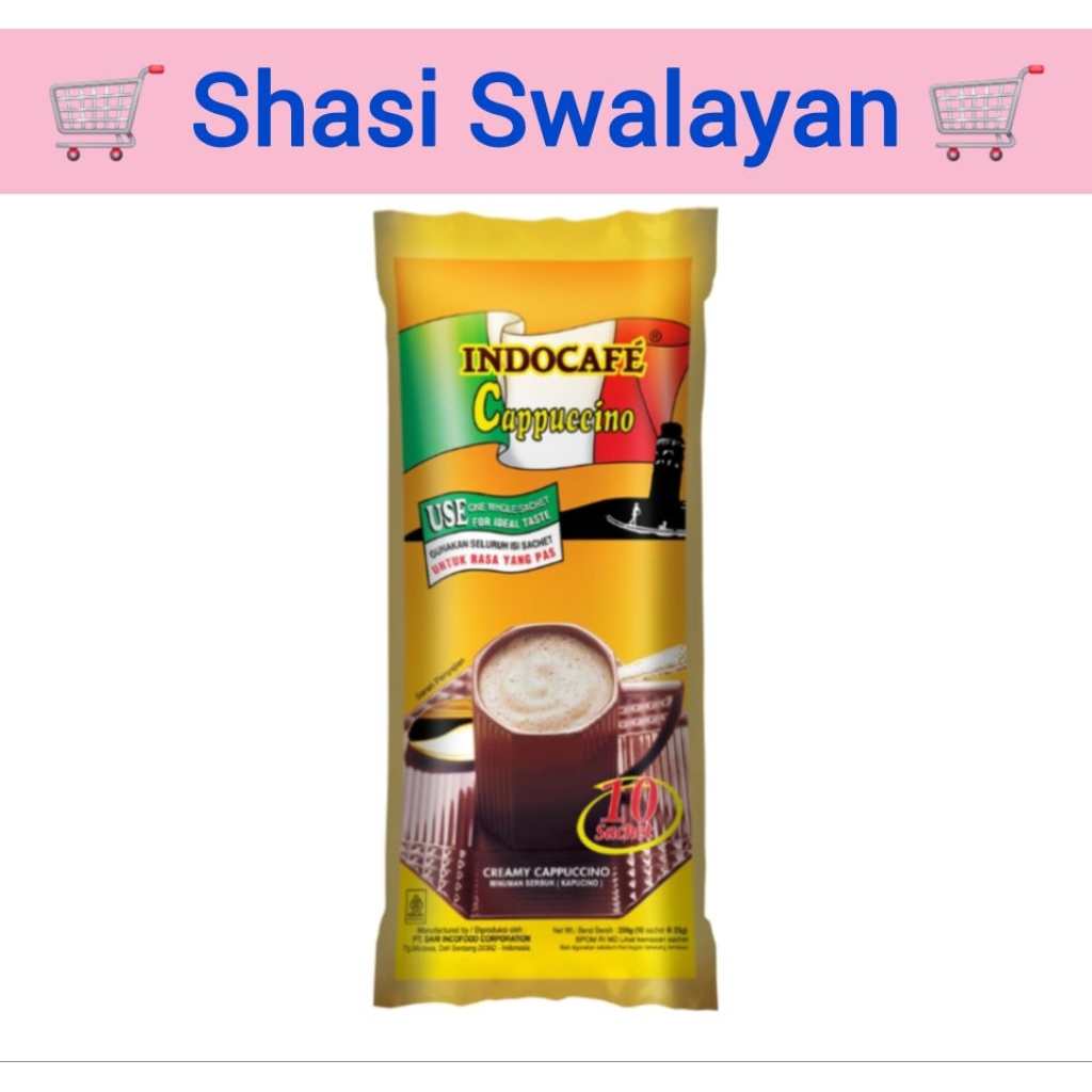 

Indocafe Cappuccino renteng/ Pack 10 x 25 g